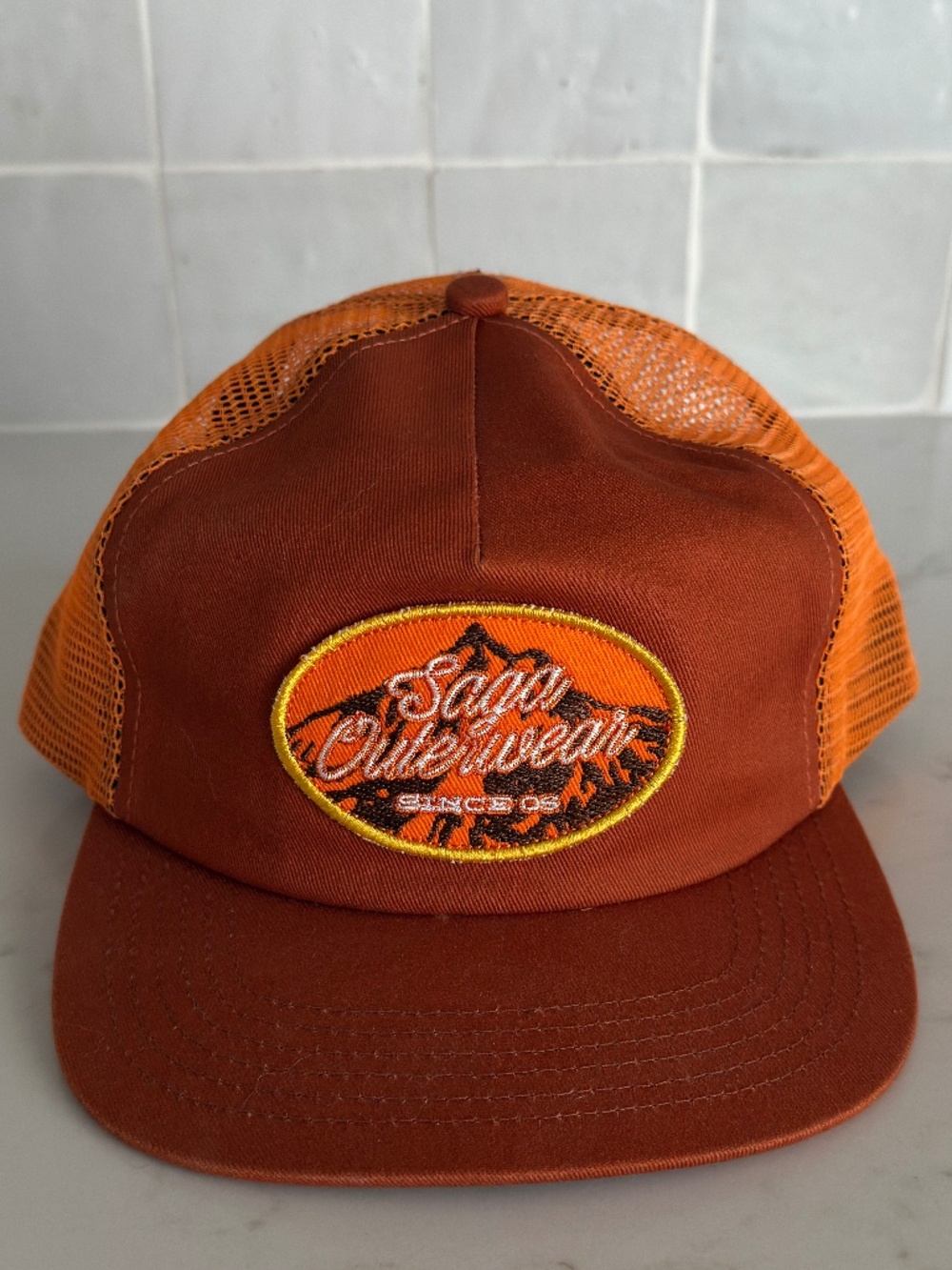 Saga Outerwear Orange Trucker Hat